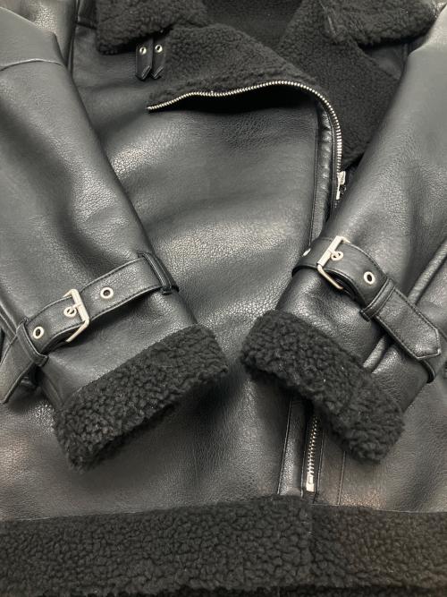EMODA（エモダ）EMODA (エモダ) フェイクレザージャケット ブラック サイズ:Ｆ 未使用品の古着・服飾アイテム