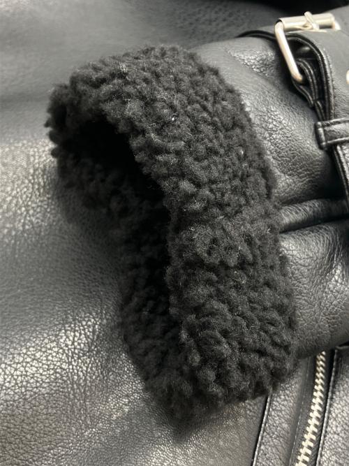 EMODA（エモダ）EMODA (エモダ) フェイクレザージャケット ブラック サイズ:Ｆ 未使用品の古着・服飾アイテム