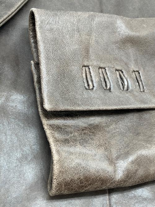 BURBERRY BLACK LABEL（バーバリーブラックレーベル）BURBERRY BLACK LABEL (バーバリーブラックレーベル) ラムレザーテーラードジャケット チョコレートブラウン サイズ:Ｍの古着・服飾アイテム