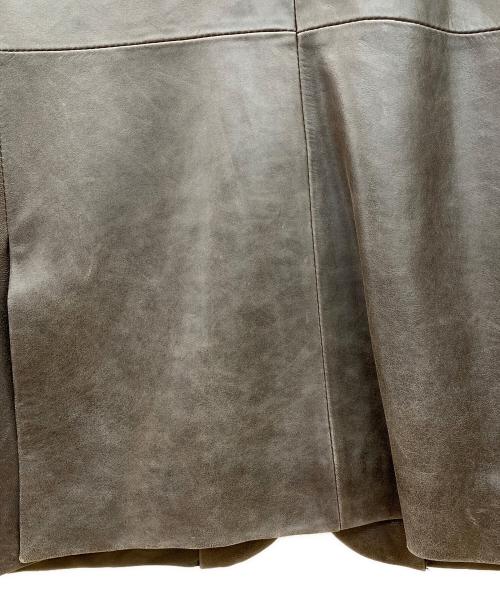 BURBERRY BLACK LABEL（バーバリーブラックレーベル）BURBERRY BLACK LABEL (バーバリーブラックレーベル) ラムレザーテーラードジャケット チョコレートブラウン サイズ:Ｍの古着・服飾アイテム