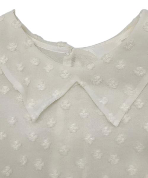 yori shirocon（ヨリ シロコン）yori shirocon (ヨリ シロコン) フローラドットブラウス ホワイト サイズ:38の古着・服飾アイテム