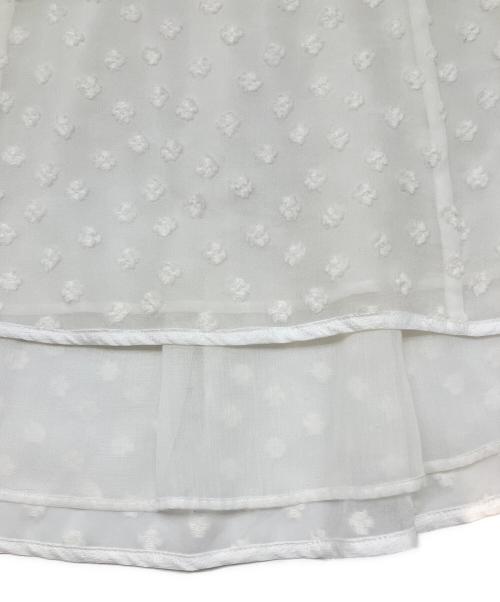 yori shirocon（ヨリ シロコン）yori shirocon (ヨリ シロコン) フローラドットブラウス ホワイト サイズ:38の古着・服飾アイテム