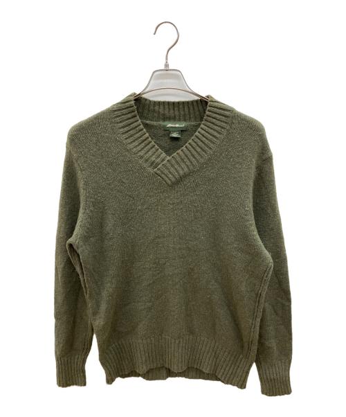 Eddie Bauer（エディーバウアー）Eddie Bauer (エディーバウアー) 00's厚手ニット　古着 グリーン サイズ:Sの古着・服飾アイテム