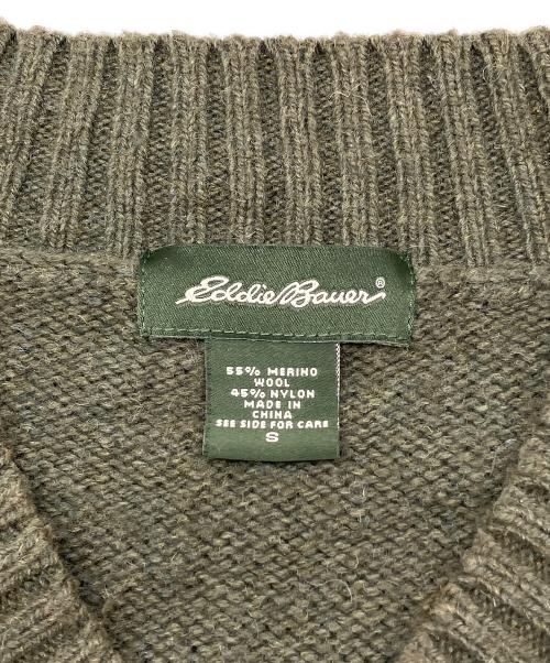 Eddie Bauer（エディーバウアー）Eddie Bauer (エディーバウアー) 00's厚手ニット　古着 グリーン サイズ:Sの古着・服飾アイテム