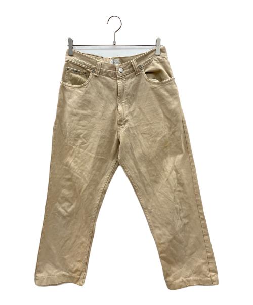 Calvin Klein Jeans（カルバンクラインジーンズ）Calvin Klein Jeans (カルバンクラインジーンズ) 90sデニムバギーパンツ　古着 ベージュ サイズ:28の古着・服飾アイテム