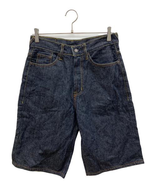 EVISU（エヴィス）EVISU (エヴィス) カモメ刺繍デニムハーフパンツ インディゴ サイズ:W30の古着・服飾アイテム