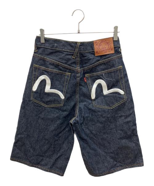 EVISU（エヴィス）EVISU (エヴィス) カモメ刺繍デニムハーフパンツ インディゴ サイズ:W30の古着・服飾アイテム
