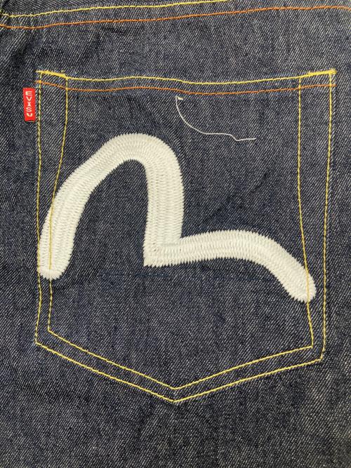 EVISU（エヴィス）EVISU (エヴィス) カモメ刺繍デニムハーフパンツ インディゴ サイズ:W30の古着・服飾アイテム