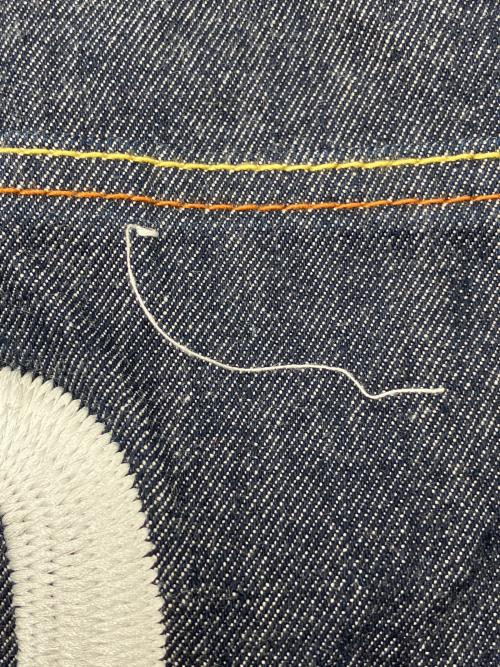 EVISU（エヴィス）EVISU (エヴィス) カモメ刺繍デニムハーフパンツ インディゴ サイズ:W30の古着・服飾アイテム