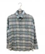 AURALEEオーラリー）の古着「長袖シャツ　SUPER LIGHT WOOL CHECK SHIRT」｜ブルー