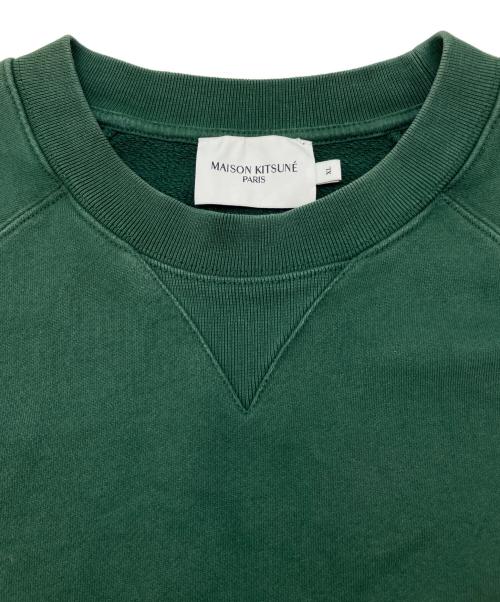 maison kitsune（メゾンキツネ）maison kitsune (メゾンキツネ) スウェット グリーン サイズ:XLの古着・服飾アイテム