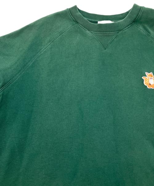 maison kitsune（メゾンキツネ）maison kitsune (メゾンキツネ) スウェット グリーン サイズ:XLの古着・服飾アイテム