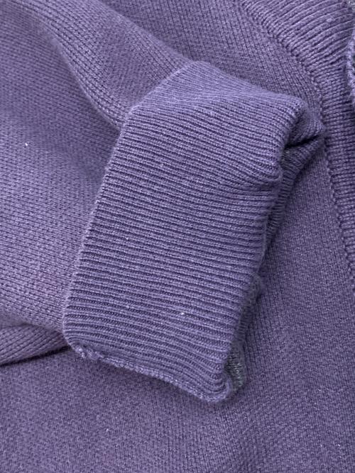 genzai（ゲンザイ）genzai (ゲンザイ) 厚手カーディガン パープル サイズ:Lの古着・服飾アイテム