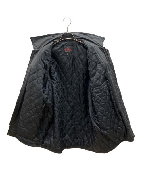 D'HOMME A HOMME（ドムアオム）D'HOMME A HOMME (ドムアオム) 90sカウレザージャケット　古着 ブラック サイズ:Lの古着・服飾アイテム