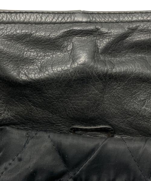 D'HOMME A HOMME（ドムアオム）D'HOMME A HOMME (ドムアオム) 90sカウレザージャケット　古着 ブラック サイズ:Lの古着・服飾アイテム