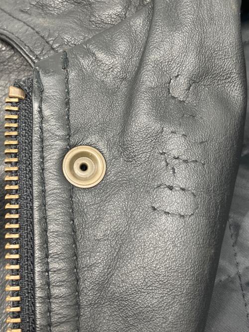 D'HOMME A HOMME（ドムアオム）D'HOMME A HOMME (ドムアオム) 90sカウレザージャケット　古着 ブラック サイズ:Lの古着・服飾アイテム