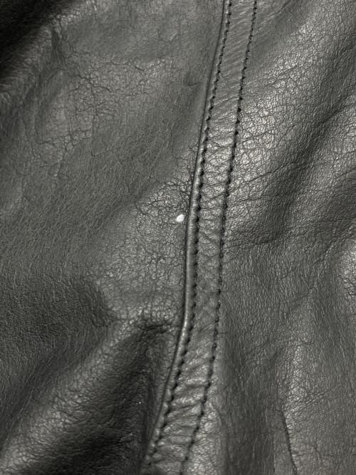 D'HOMME A HOMME（ドムアオム）D'HOMME A HOMME (ドムアオム) 90sカウレザージャケット　古着 ブラック サイズ:Lの古着・服飾アイテム