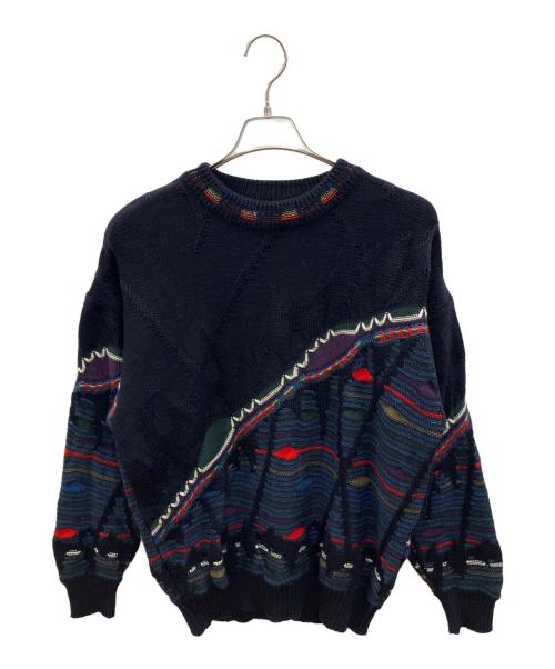 KALAROO（カラルー）KALAROO (カラルー) 厚手ニット　古着 ネイビー サイズ:Lの古着・服飾アイテム