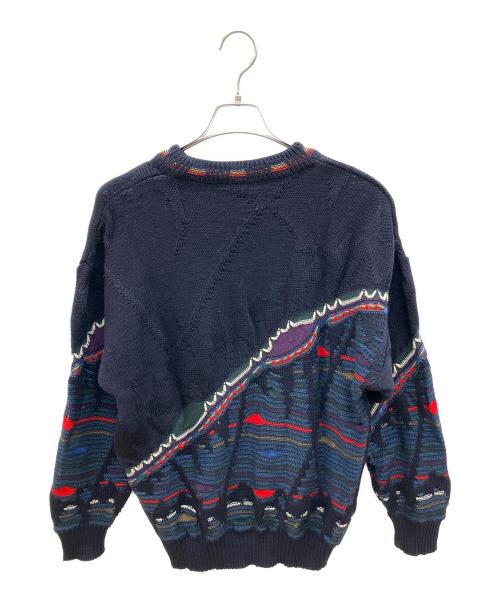 KALAROO（カラルー）KALAROO (カラルー) 厚手ニット　古着 ネイビー サイズ:Lの古着・服飾アイテム