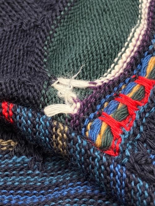 KALAROO（カラルー）KALAROO (カラルー) 厚手ニット　古着 ネイビー サイズ:Lの古着・服飾アイテム