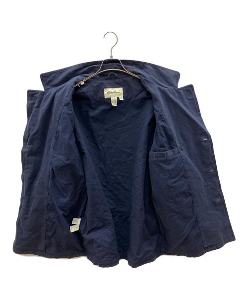 Eddie Bauer（エディーバウアー）Eddie Bauer (エディーバウアー) 80sコットンダブルジャケット　白タグ　古着 ネイビー サイズ:XSの古着・服飾アイテム