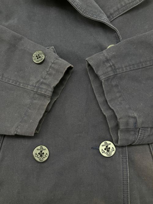 Eddie Bauer（エディーバウアー）Eddie Bauer (エディーバウアー) 80sコットンダブルジャケット　白タグ　古着 ネイビー サイズ:XSの古着・服飾アイテム