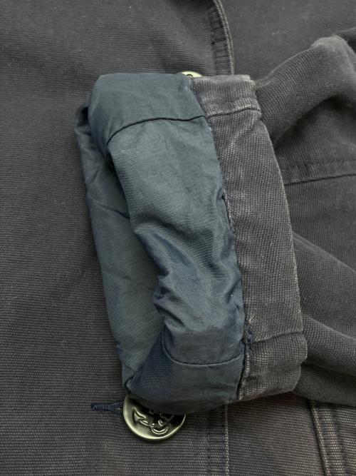 Eddie Bauer（エディーバウアー）Eddie Bauer (エディーバウアー) 80sコットンダブルジャケット　白タグ　古着 ネイビー サイズ:XSの古着・服飾アイテム