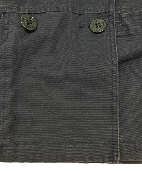 Eddie Bauer（エディーバウアー）Eddie Bauer (エディーバウアー) 80sコットンダブルジャケット　白タグ　古着 ネイビー サイズ:XSの古着・服飾アイテム