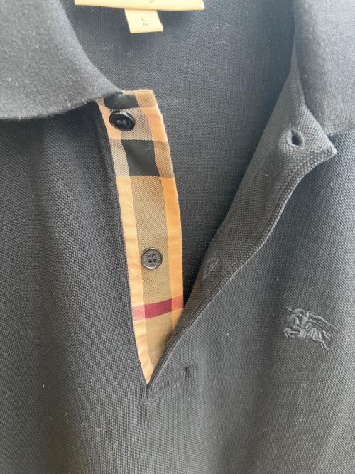 BURBERRY（バーバリー）BURBERRY (バーバリー) ポロシャツ ブラック サイズ:Lの古着・服飾アイテム