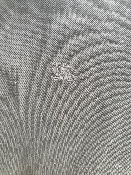 BURBERRY（バーバリー）BURBERRY (バーバリー) ポロシャツ ブラック サイズ:Lの古着・服飾アイテム