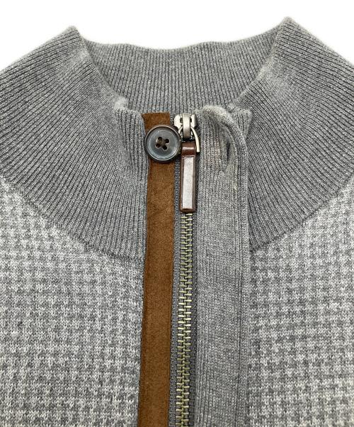 BROOKS BROTHERS（ブルックスブラザーズ）BROOKS BROTHERS (ブルックスブラザーズ) 90sハーフジップニット　古着 グレー サイズ:Ｍの古着・服飾アイテム