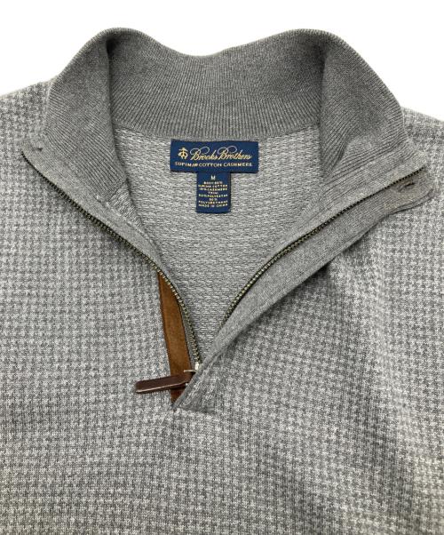 BROOKS BROTHERS（ブルックスブラザーズ）BROOKS BROTHERS (ブルックスブラザーズ) 90sハーフジップニット　古着 グレー サイズ:Ｍの古着・服飾アイテム