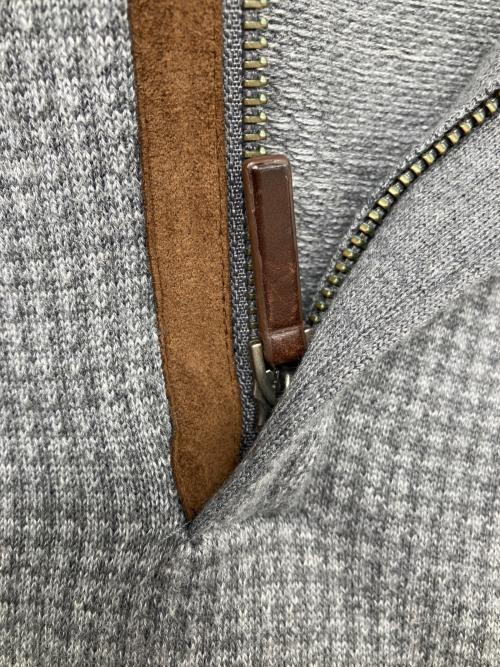 BROOKS BROTHERS（ブルックスブラザーズ）BROOKS BROTHERS (ブルックスブラザーズ) 90sハーフジップニット　古着 グレー サイズ:Ｍの古着・服飾アイテム