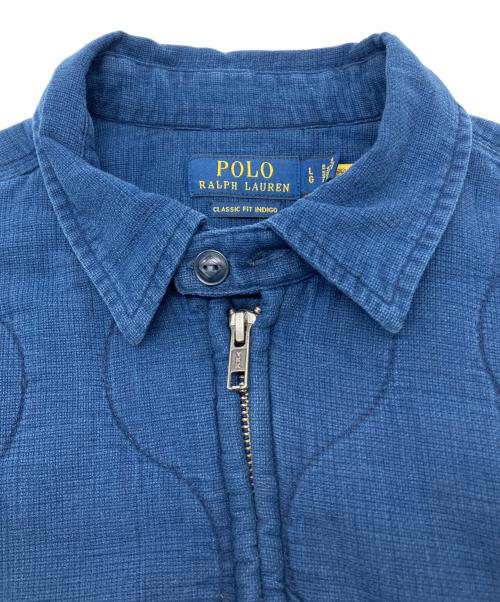 POLO RALPH LAUREN（ポロ・ラルフローレン）POLO RALPH LAUREN (ポロ・ラルフローレン) 中綿ジャケット ブルー サイズ:Lの古着・服飾アイテム