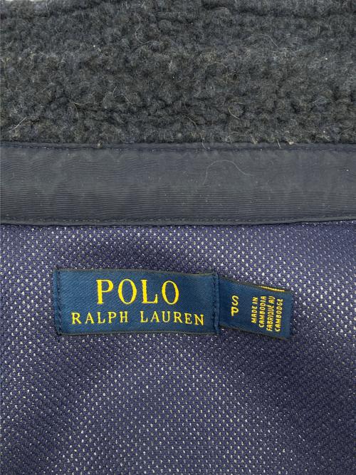 POLO RALPH LAUREN（ポロ・ラルフローレン）POLO RALPH LAUREN (ポロ・ラルフローレン) ボアジャケット ネイビー サイズ:Sの古着・服飾アイテム