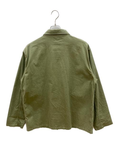 RRL（ダブルアールエル）RRL (ダブルアールエル) ミリタリーシャツ カーキ サイズ:Lの古着・服飾アイテム