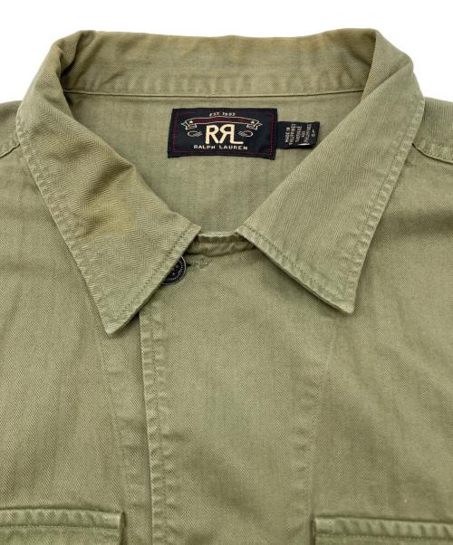 RRL（ダブルアールエル）RRL (ダブルアールエル) ミリタリーシャツ カーキ サイズ:Lの古着・服飾アイテム