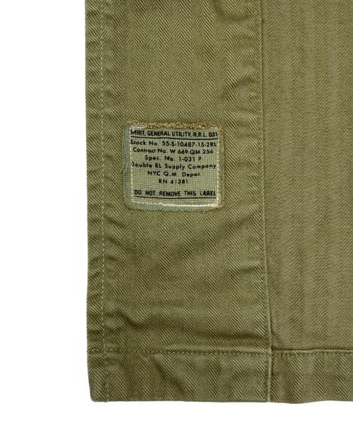 RRL（ダブルアールエル）RRL (ダブルアールエル) ミリタリーシャツ カーキ サイズ:Lの古着・服飾アイテム