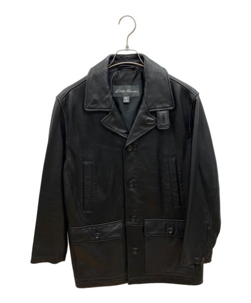 Eddie Bauer（エディーバウアー）Eddie Bauer (エディーバウアー) レザージャケット　シープレザー ブラック サイズ:Ｍの古着・服飾アイテム