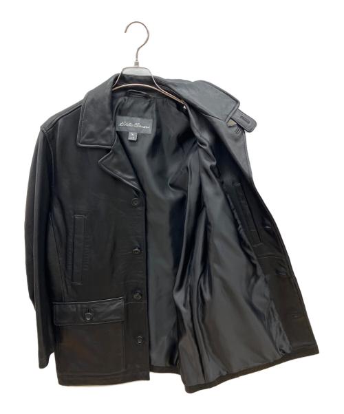 Eddie Bauer（エディーバウアー）Eddie Bauer (エディーバウアー) レザージャケット　シープレザー ブラック サイズ:Ｍの古着・服飾アイテム