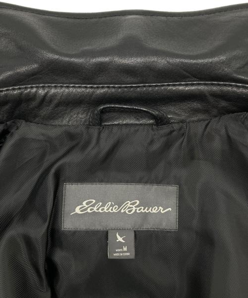 Eddie Bauer（エディーバウアー）Eddie Bauer (エディーバウアー) レザージャケット　シープレザー ブラック サイズ:Ｍの古着・服飾アイテム
