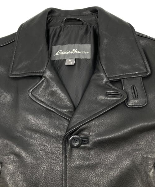 Eddie Bauer（エディーバウアー）Eddie Bauer (エディーバウアー) レザージャケット　シープレザー ブラック サイズ:Ｍの古着・服飾アイテム