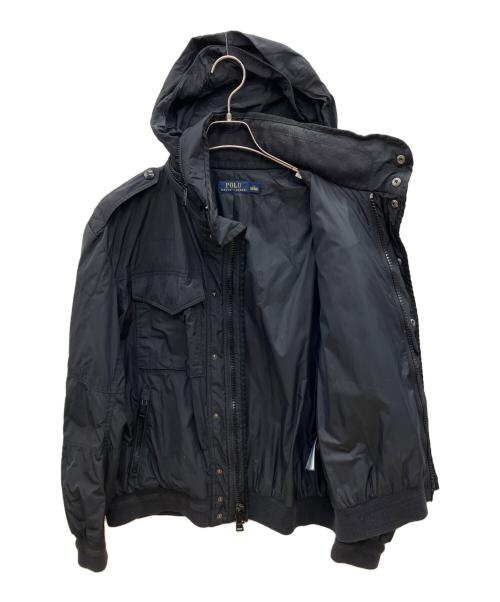 POLO RALPH LAUREN（ポロ・ラルフローレン）POLO RALPH LAUREN (ポロ・ラルフローレン) フーデッドジャケット ブラック サイズ:Lの古着・服飾アイテム