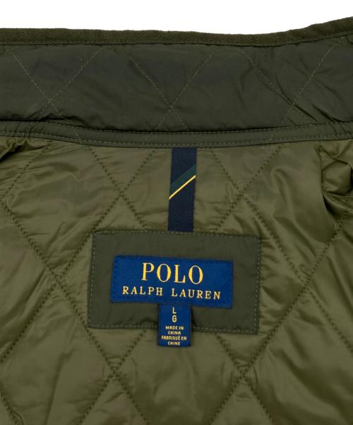 POLO RALPH LAUREN（ポロ・ラルフローレン）POLO RALPH LAUREN (ポロ・ラルフローレン) キルティングジャケット グリーン サイズ:Lの古着・服飾アイテム