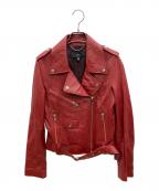 ARMAアーマ）の古着「ダブルライダースジャケット」｜レッド
