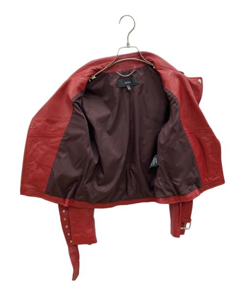 ARMA（アーマ）ARMA (アーマ) ダブルライダースジャケット レッド サイズ:36の古着・服飾アイテム
