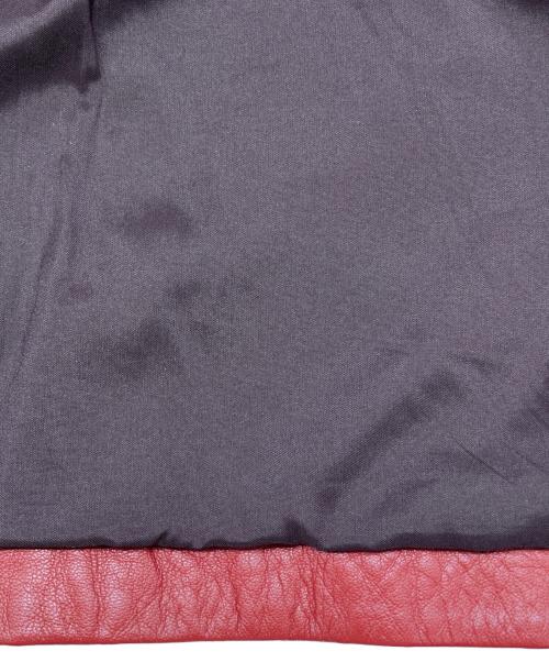 ARMA（アーマ）ARMA (アーマ) ダブルライダースジャケット レッド サイズ:36の古着・服飾アイテム