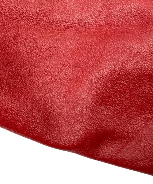 ARMA（アーマ）ARMA (アーマ) ダブルライダースジャケット レッド サイズ:36の古着・服飾アイテム