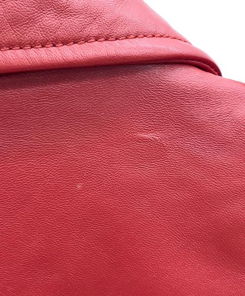 ARMA（アーマ）ARMA (アーマ) ダブルライダースジャケット レッド サイズ:36の古着・服飾アイテム