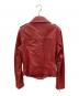 ARMA (アーマ) ダブルライダースジャケット レッド サイズ:36：20000円